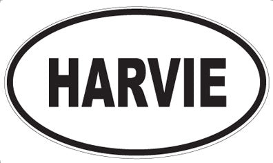 HARVIE - Oval Sticker