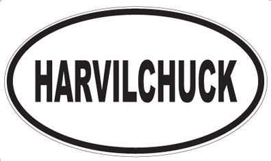 HARVILCHUCK - Oval Sticker