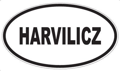 HARVILICZ - Oval Sticker
