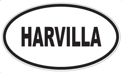 HARVILLA - Oval Sticker
