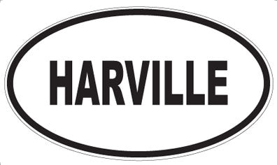 HARVILLE - Oval Sticker