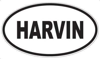 HARVIN - Oval Sticker