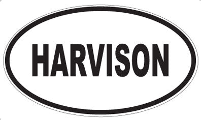 HARVISON - Oval Sticker