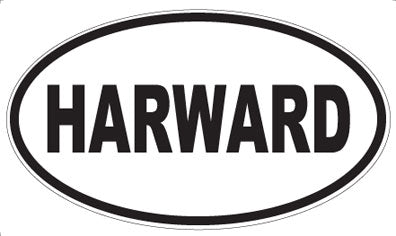 HARWARD - Oval Sticker