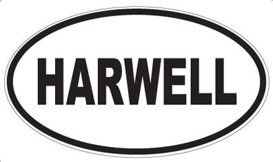HARWELL - Oval Sticker