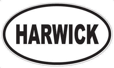 HARWICK - Oval Sticker