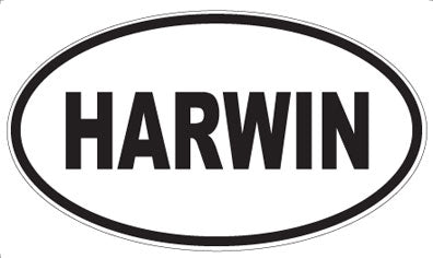 HARWIN - Oval Sticker
