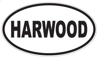 HARWOOD - Oval Sticker