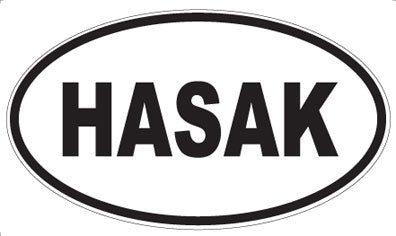 HASAK - Oval Sticker