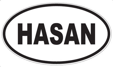 HASAN - Oval Sticker