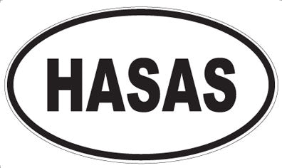 HASAS - Oval Sticker