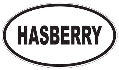 HASBERRY - Oval Sticker