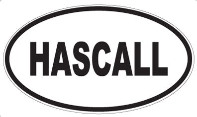 HASCALL - Oval Sticker