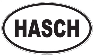 HASCH - Oval Sticker