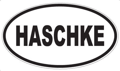 HASCHKE - Oval Sticker
