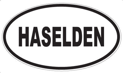 HASELDEN - Oval Sticker