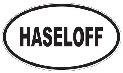 HASELOFF - Oval Sticker