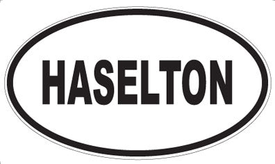 HASELTON - Oval Sticker