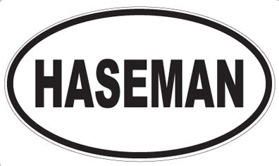 HASEMAN - Oval Sticker