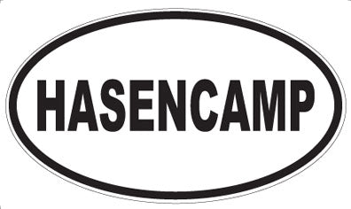 HASENCAMP - Oval Sticker