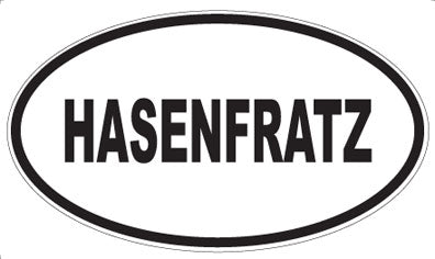 HASENFRATZ - Oval Sticker