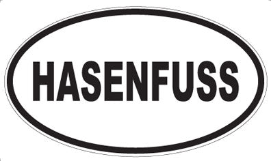 HASENFUSS - Oval Sticker