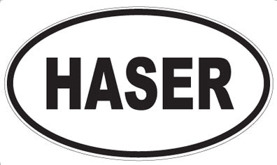 HASER - Oval Sticker