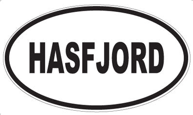 HASFJORD - Oval Sticker