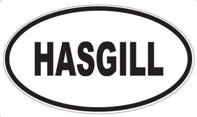 HASGILL - Oval Sticker