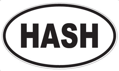 HASH - Oval Magnet