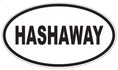 HASHAWAY - Oval Sticker
