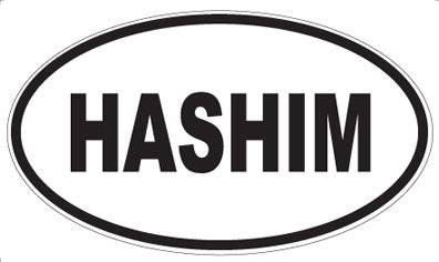 HASHIM - Oval Sticker