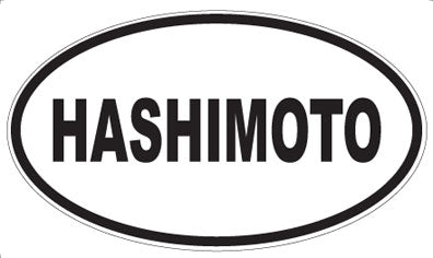 HASHIMOTO - Oval Sticker