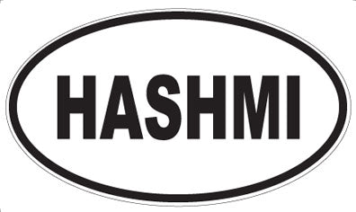 HASHMI - Oval Sticker