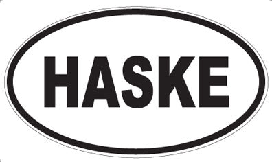 HASKE - Oval Sticker