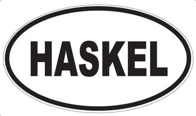 HASKEL - Oval Sticker