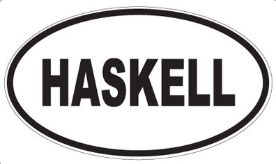 HASKELL - Oval Sticker