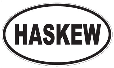 HASKEW - Oval Sticker