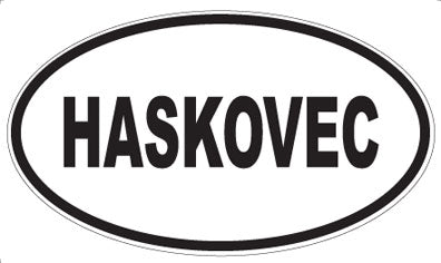 HASKOVEC - Oval Sticker
