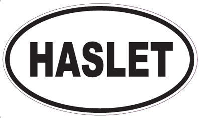 HASLET - Oval Sticker
