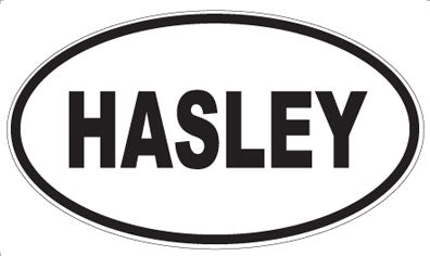 HASLEY - Oval Sticker