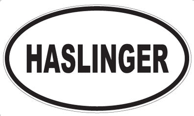 HASLINGER - Oval Sticker