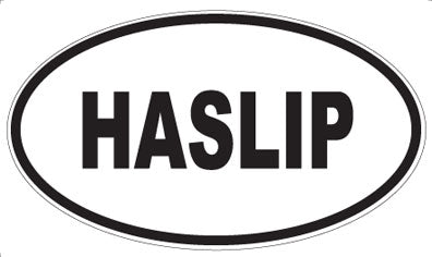 HASLIP - Oval Sticker