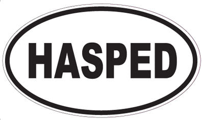 HASPED - Oval Sticker