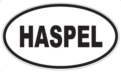 HASPEL - Oval Sticker