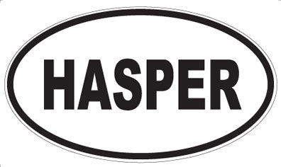 HASPER - Oval Sticker