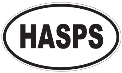 HASPS - Oval Sticker