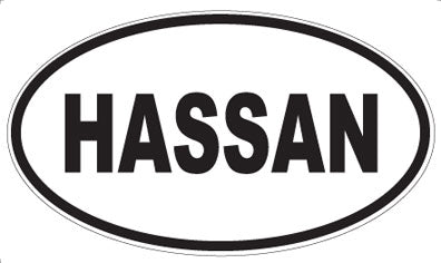 HASSAN - Oval Sticker