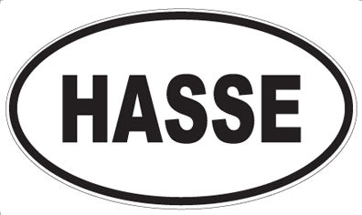 HASSE - Oval Sticker