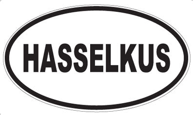 HASSELKUS - Oval Sticker